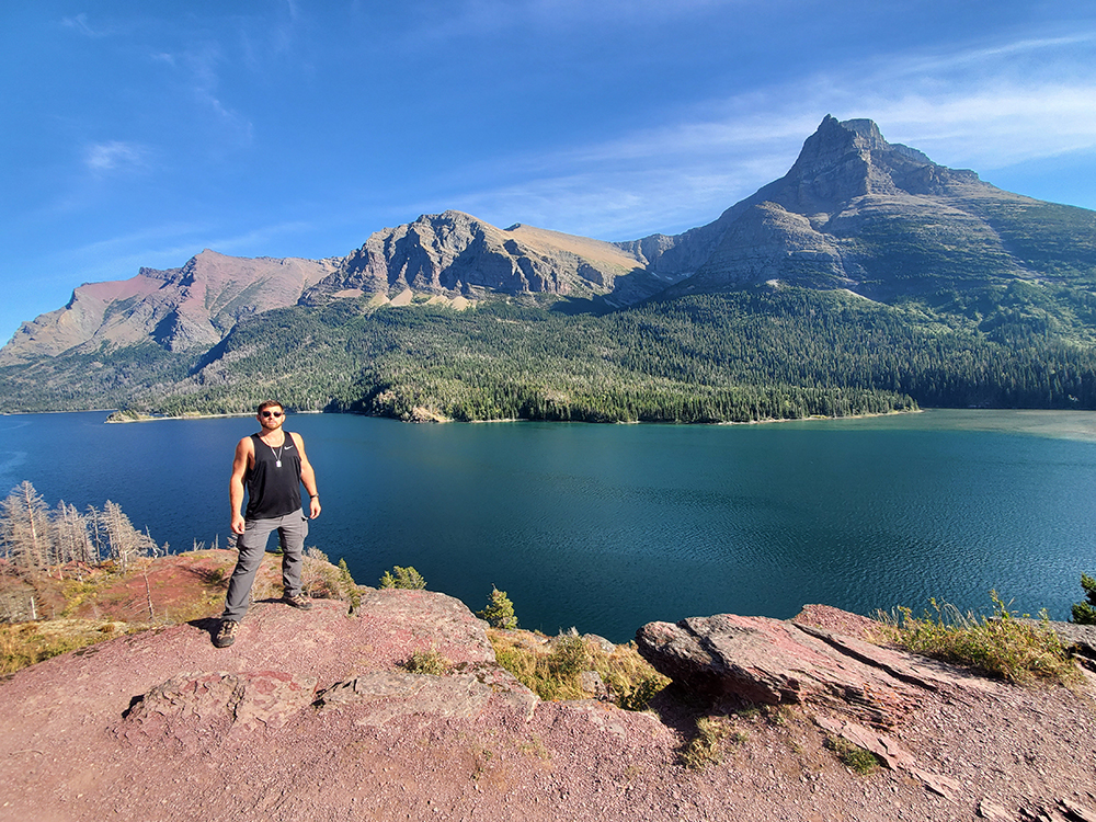 Beginning of our hike in Glacier National Park Montana