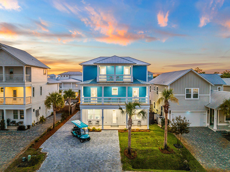 Blue Lagoon, front of the home