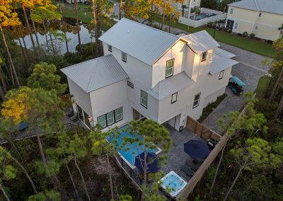 Coral Bay, back of the home