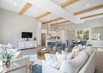 Casa D'Azure, living room