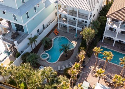 Aqua Grande, bird's eye view of the pool