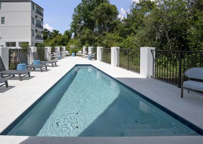 Casa D'Azure, triangle shaped pool