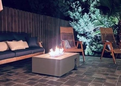 Wavy Whale, fire pit