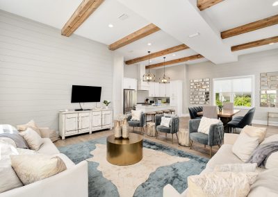 Casa D'Azure, living room