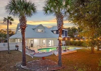 Palm Royale, backyard with pool